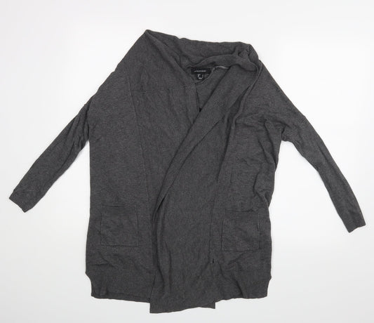 Atmospher Womens Grey Wrap Blouse Size 8