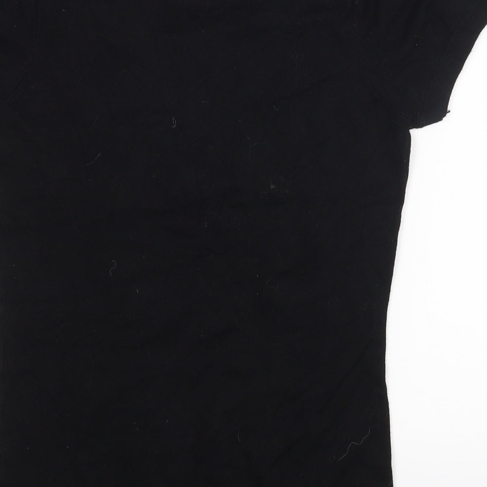Monton Womens Black Basic Blouse Size S