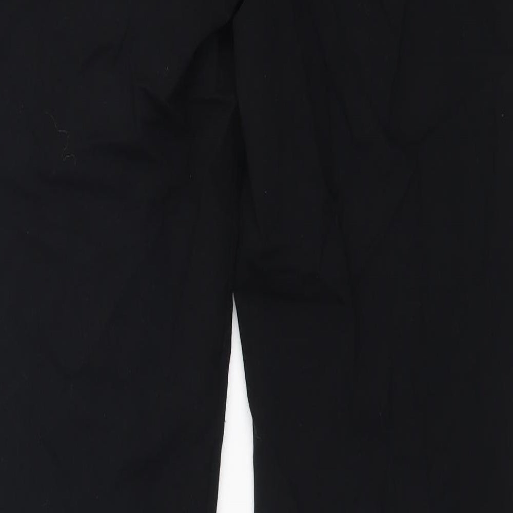 Womens UK Size 8 m&s Regular Fit Dress Pants Black Trousers