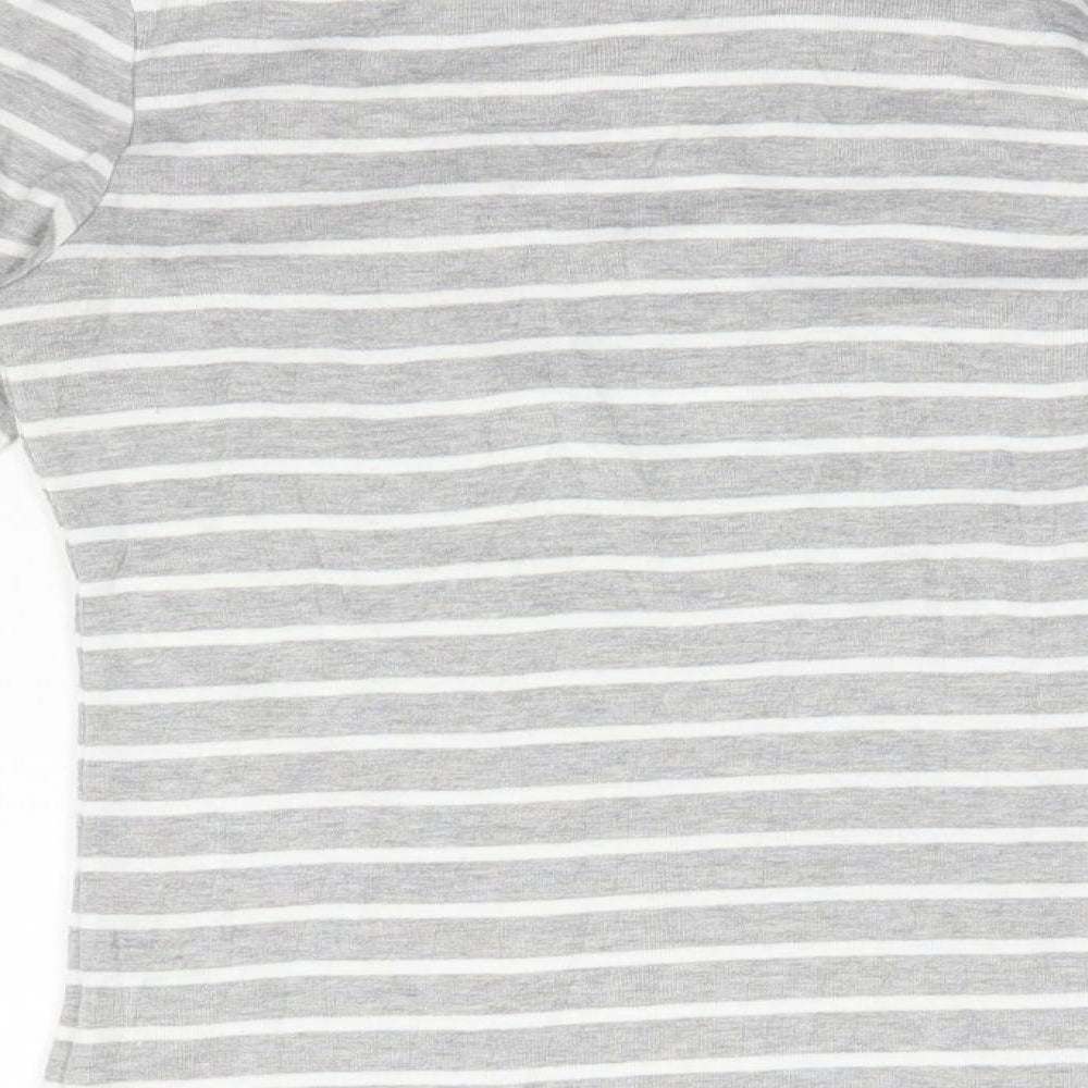 First avenue Womens Grey Striped Pullover Jumper Size S