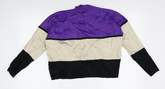Womens UK Size M New Look Purple Pullover Jumper
