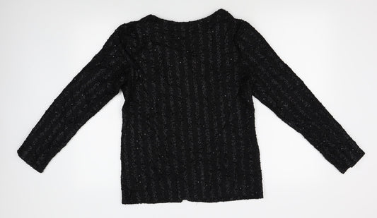 George Womens Black Cardigan Jumper Size 12