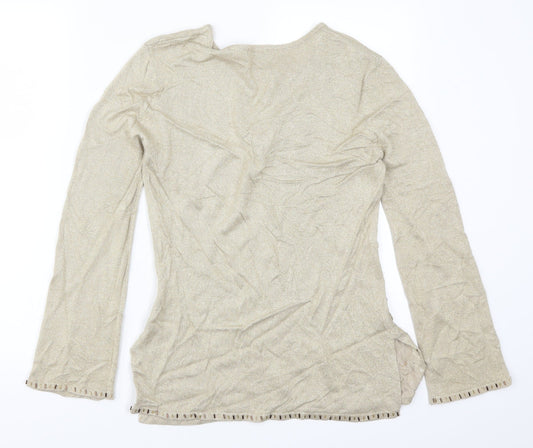 Womens UK Size 10 St Bernard Gold Pullover Jumper