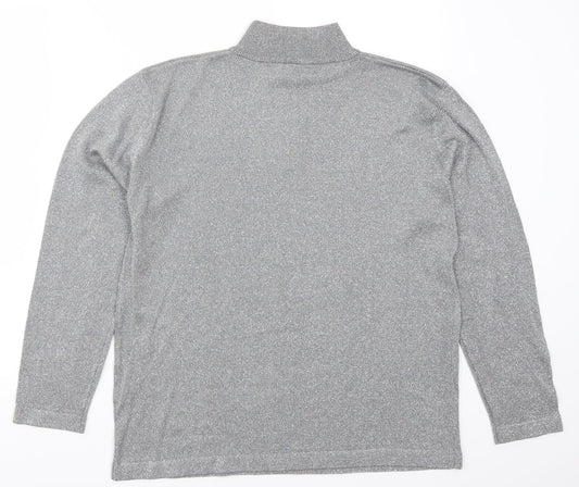 Gerry Weber Womens Silver Pullover Jumper Size 12