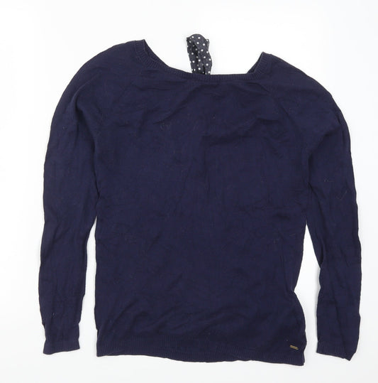 Womens UK Size S Springfield Blue Pullover Jumper