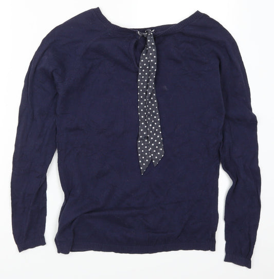 Womens UK Size S Springfield Blue Pullover Jumper