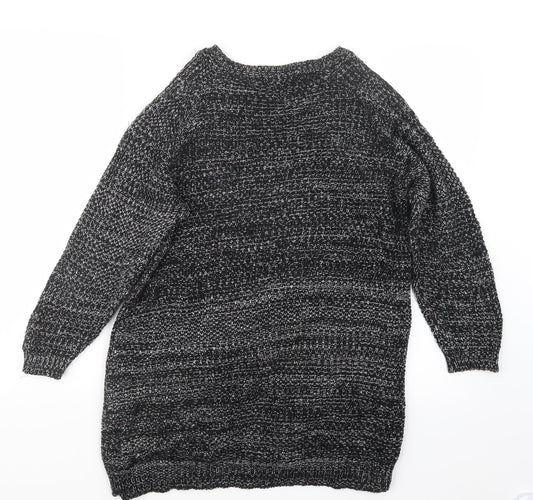 Bershka Womens Black Knit Pullover Jumper Size S