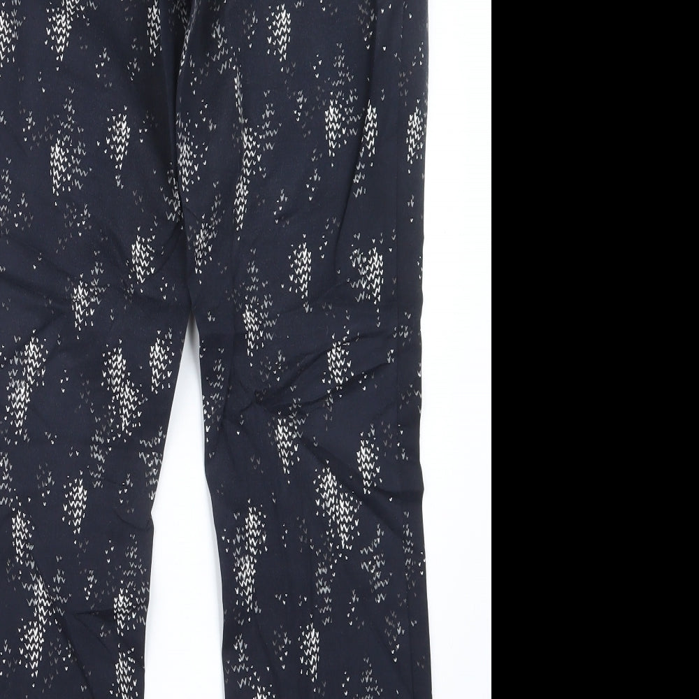 Womens UK Size 14 Papaya Regular Fit Blue Trousers