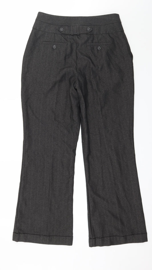 Womens UK Size 12 Evie Regular Fit Brown Trousers