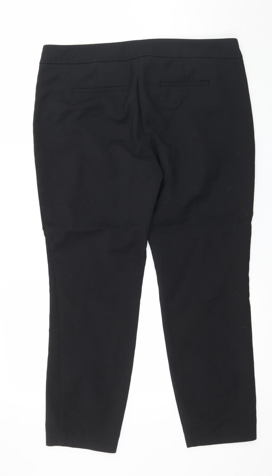 Womens UK Size 14 NEXT Regular Fit Black Trousers