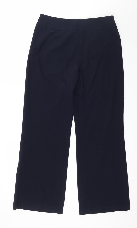 Womens UK Size 12 Marks and Spencer Regular Fit Blue Trousers