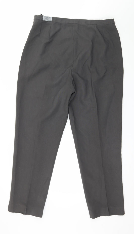 Womens UK Size 18 Seperates Regular Fit Grey Trousers