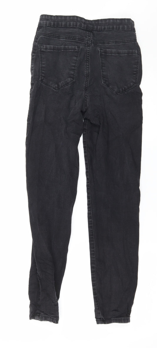 Denim & Co. Womens Black Denim Skinny Jeans Size 6 L27 in