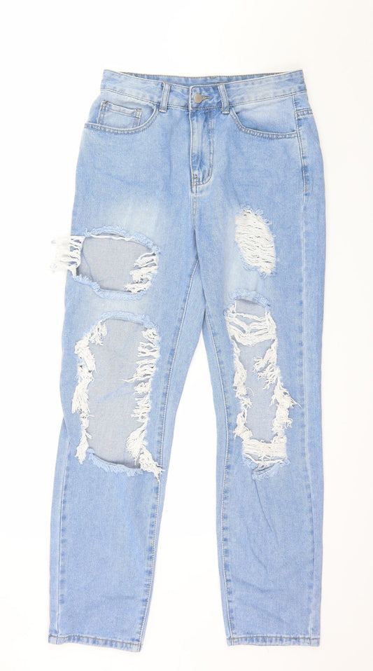 SHEIN Womens Blue Denim Mom Jeans Size S L29 in