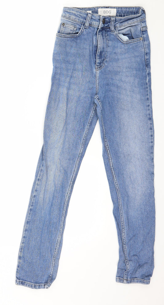 Womens UK Size 24 in BDG Regular Fit Skinny Blue Jeans