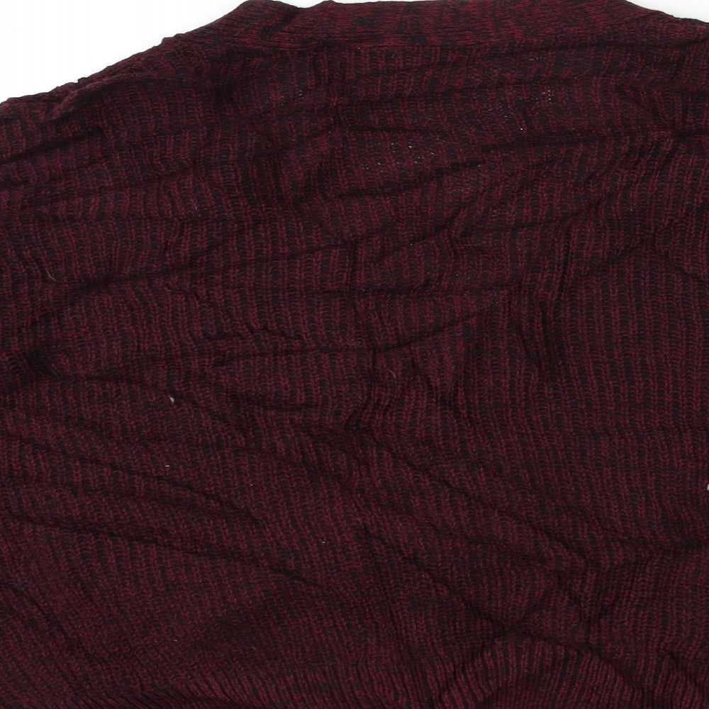 Womens UK Size M FOREVER 21 Red Cardigan Jumper
