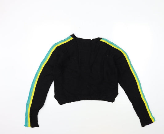 Primark Womens Black Knit Pullover Jumper Size 6