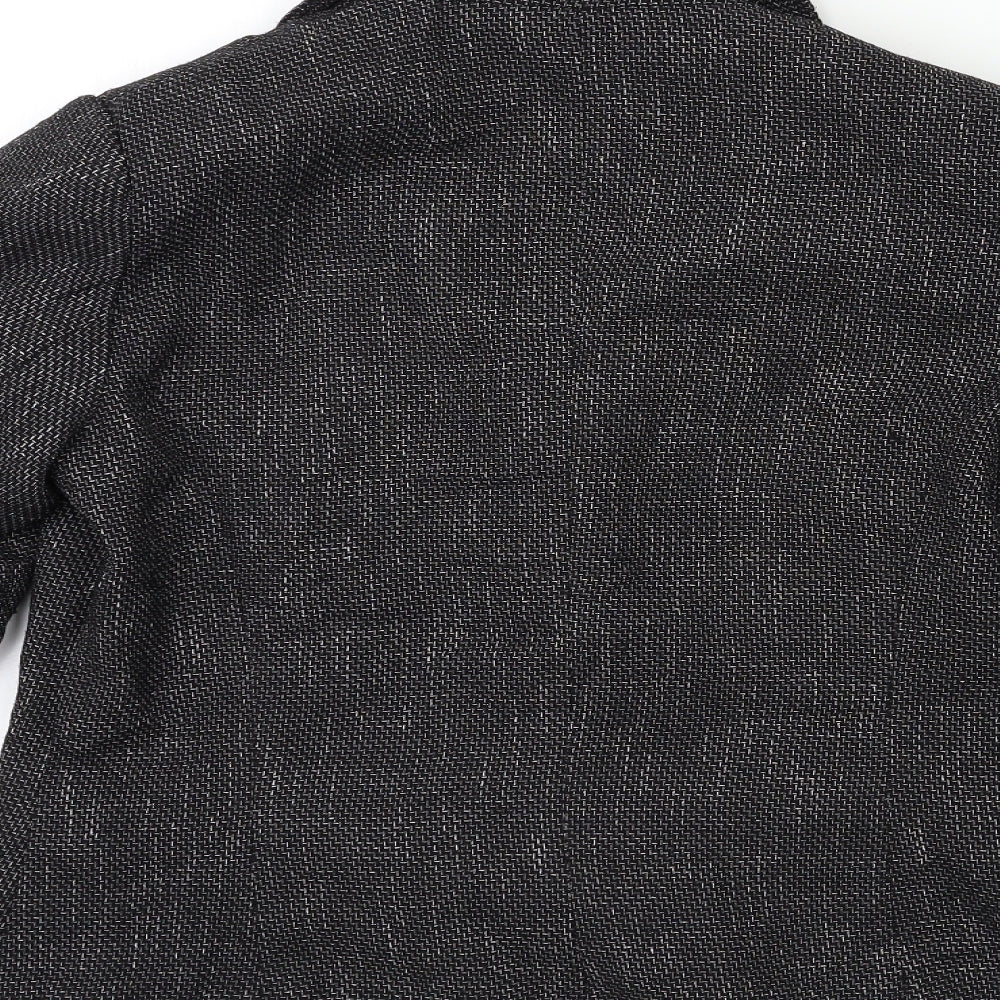 Brand and care label for Papaya women’s grey jacket, size UK 14