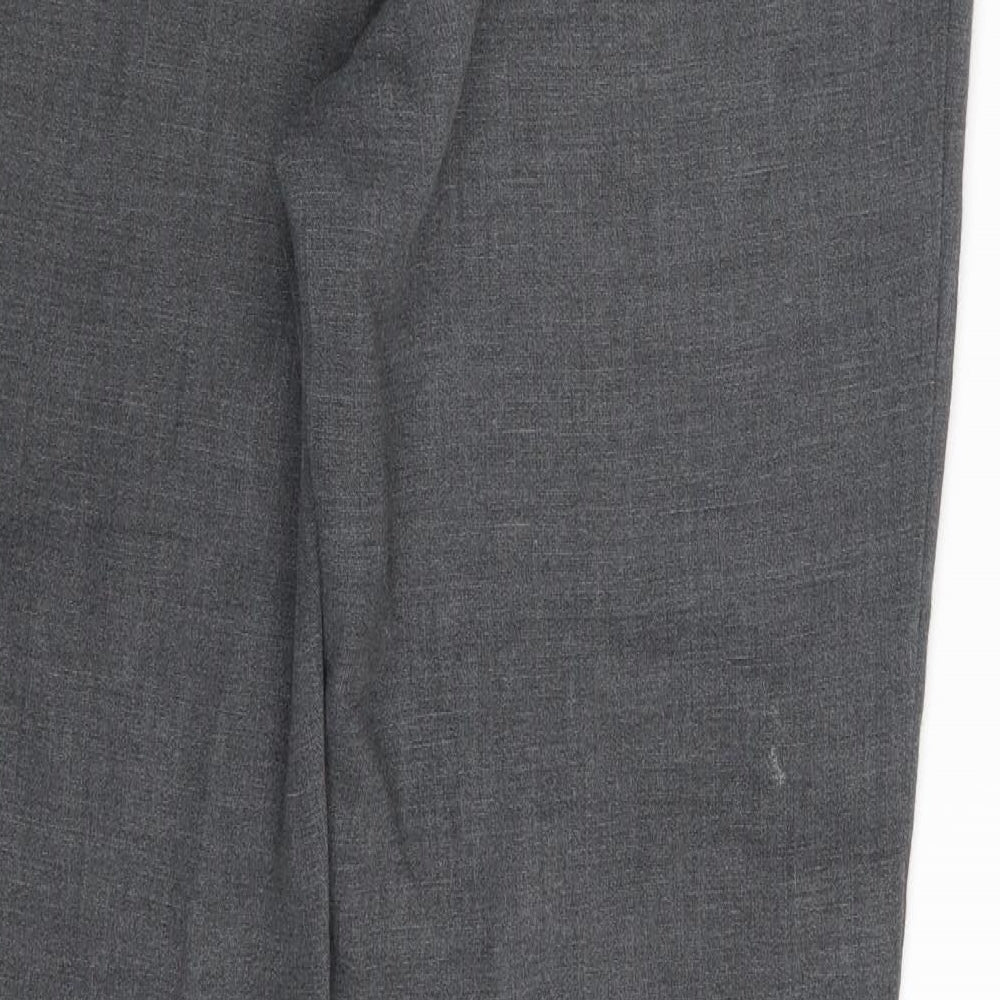 Womens UK Size 12 M&S Regular Fit Grey Trousers