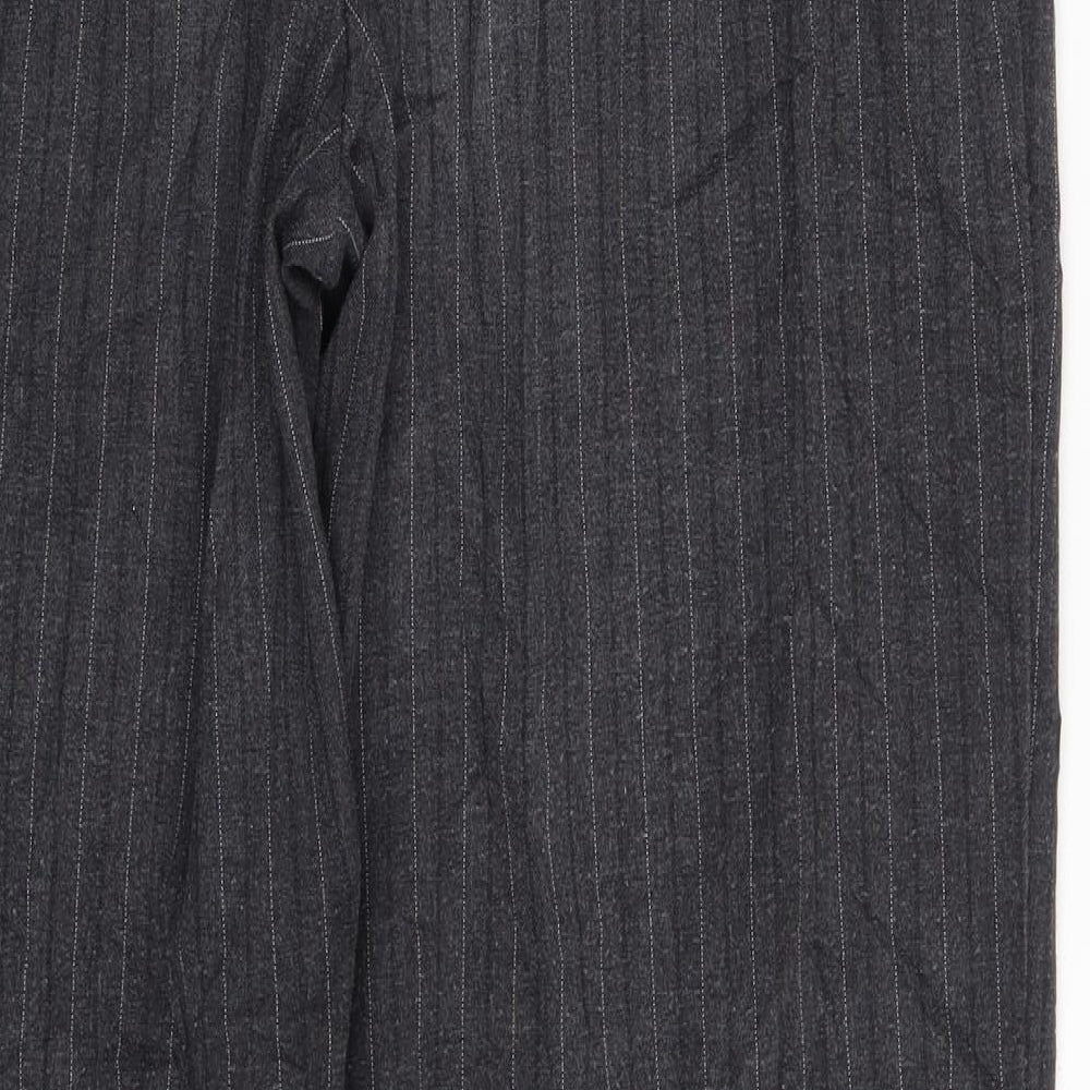 Womens UK Size One Size Preworn Regular Fit Grey Trousers