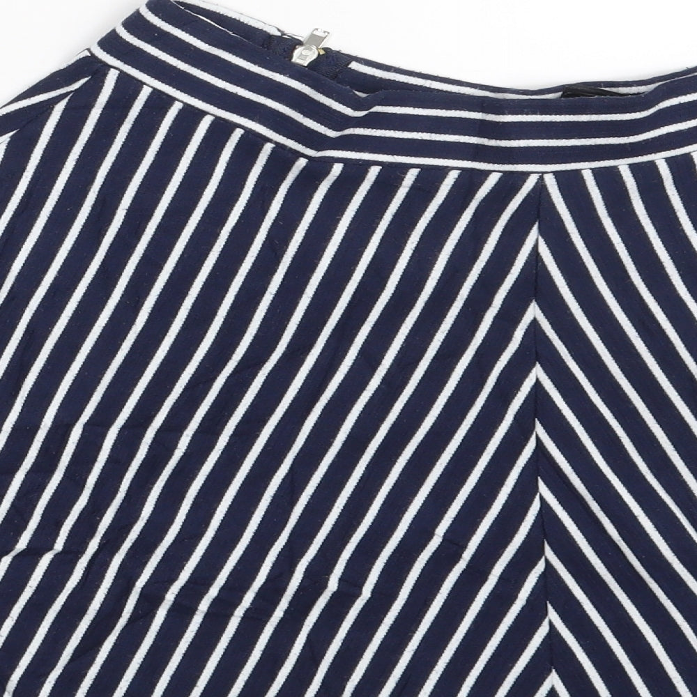 Divided Womens Multicoloured Striped  A-Line Skort Size S