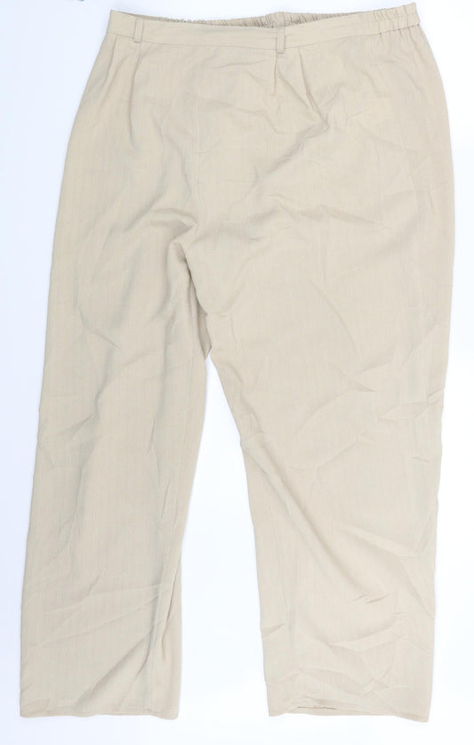 Womens UK Size 18 Berkertex Regular Fit Beige Trousers