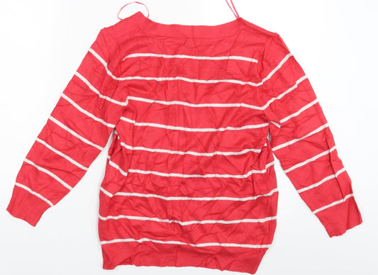 George Womens Multicoloured Striped Pullover Jumper Size 14