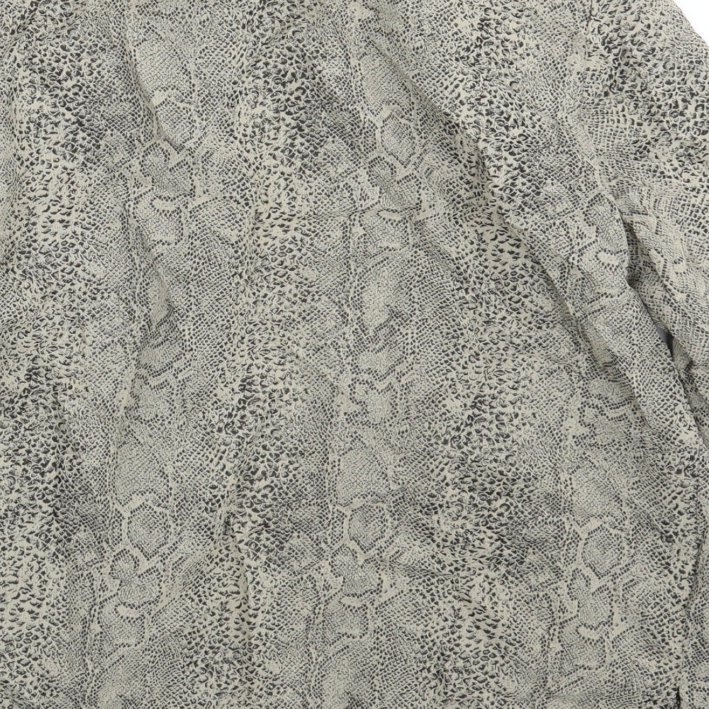 Legacy Womens Gold Camouflage Basic Button-Up Size 12