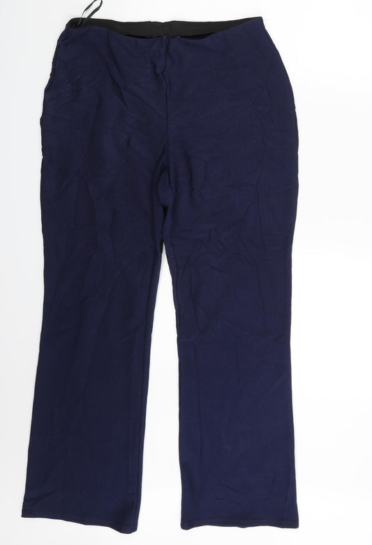 Womens UK Size 16 Originals Regular Fit Sweatpants Blue Trousers