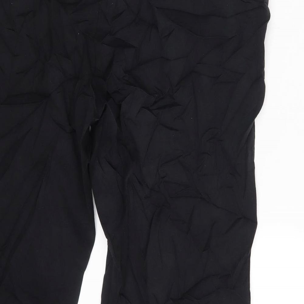 Womens UK Size 16 M&S Slim Fit Black Trousers
