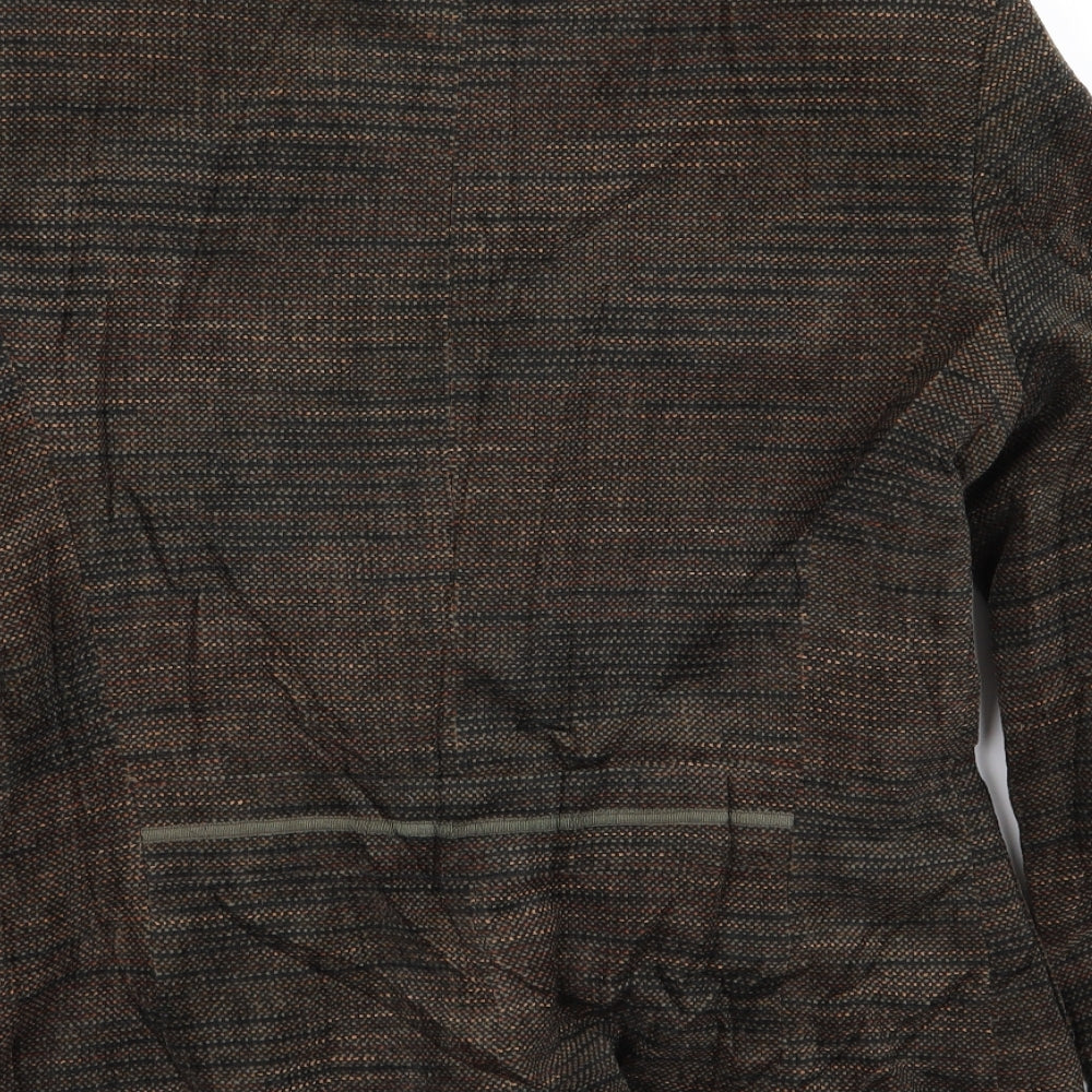 Klass Womens Brown Jacket Blazer Size 12