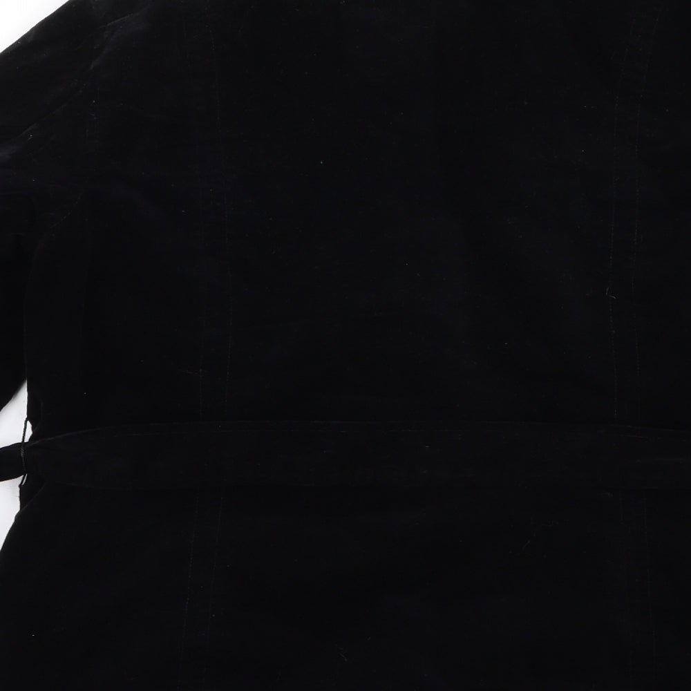 Womens UK Size 10 DASH Black Overcoat