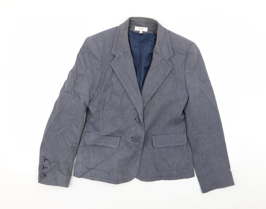 Womens UK Size 12 Debenhams Petites Blue Blazer