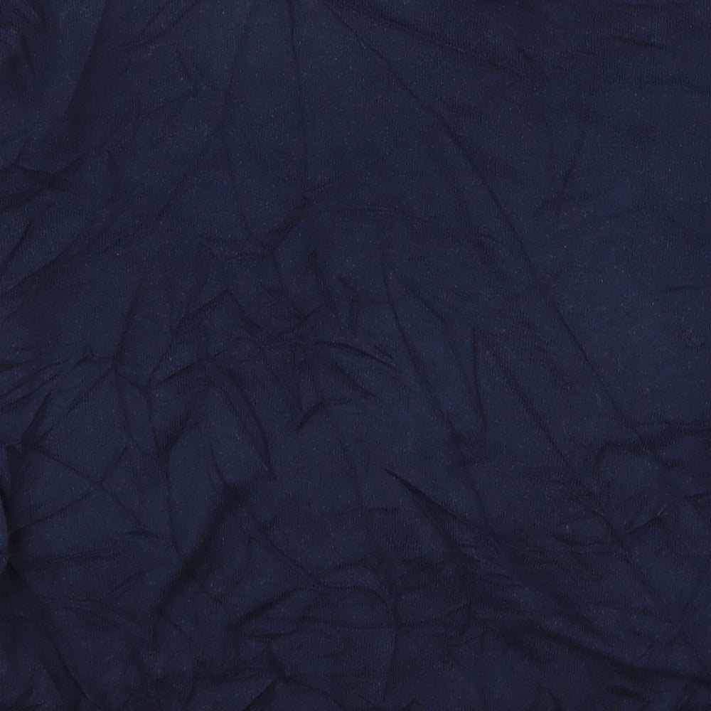 Easy Mens Blue Geometric Pullover Jumper Size XL