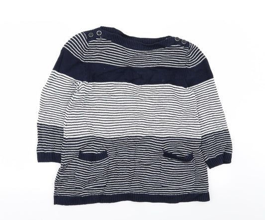 Wallis Womens Multicoloured Striped Pullover Jumper Size S