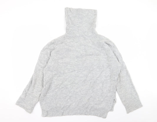 Basic Womens Grey   Pullover Jumper Size L