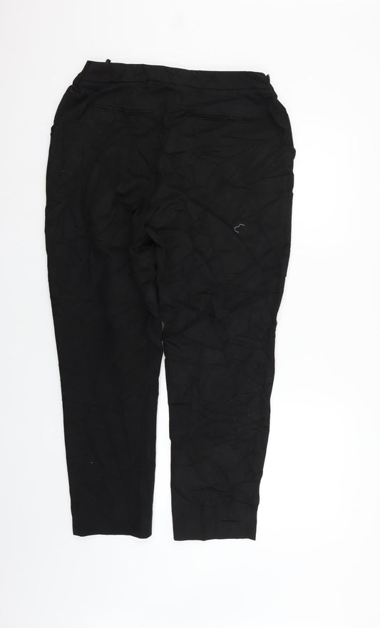 Warehouse Womens Black Trousers Size 14 L25 in