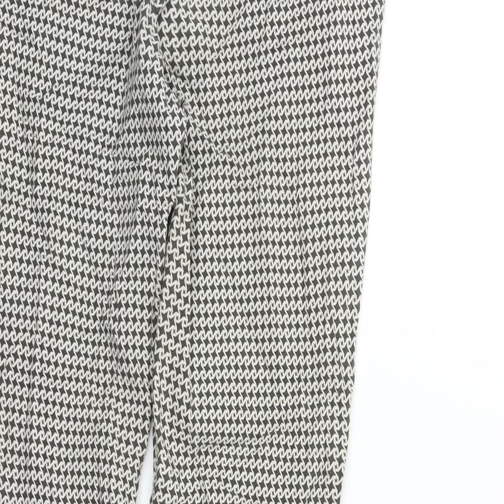 Womens UK Size 8 Dorothy Perkins Regular Fit Silver Trousers