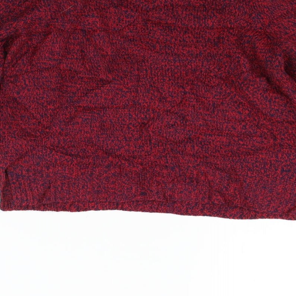Womens UK Size XS Divided Red Pullover Jumper