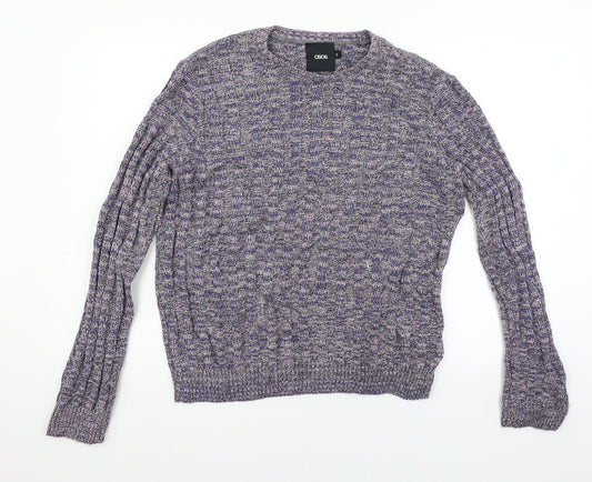 Mens UK Size S ASOS Blue Pullover Jumper