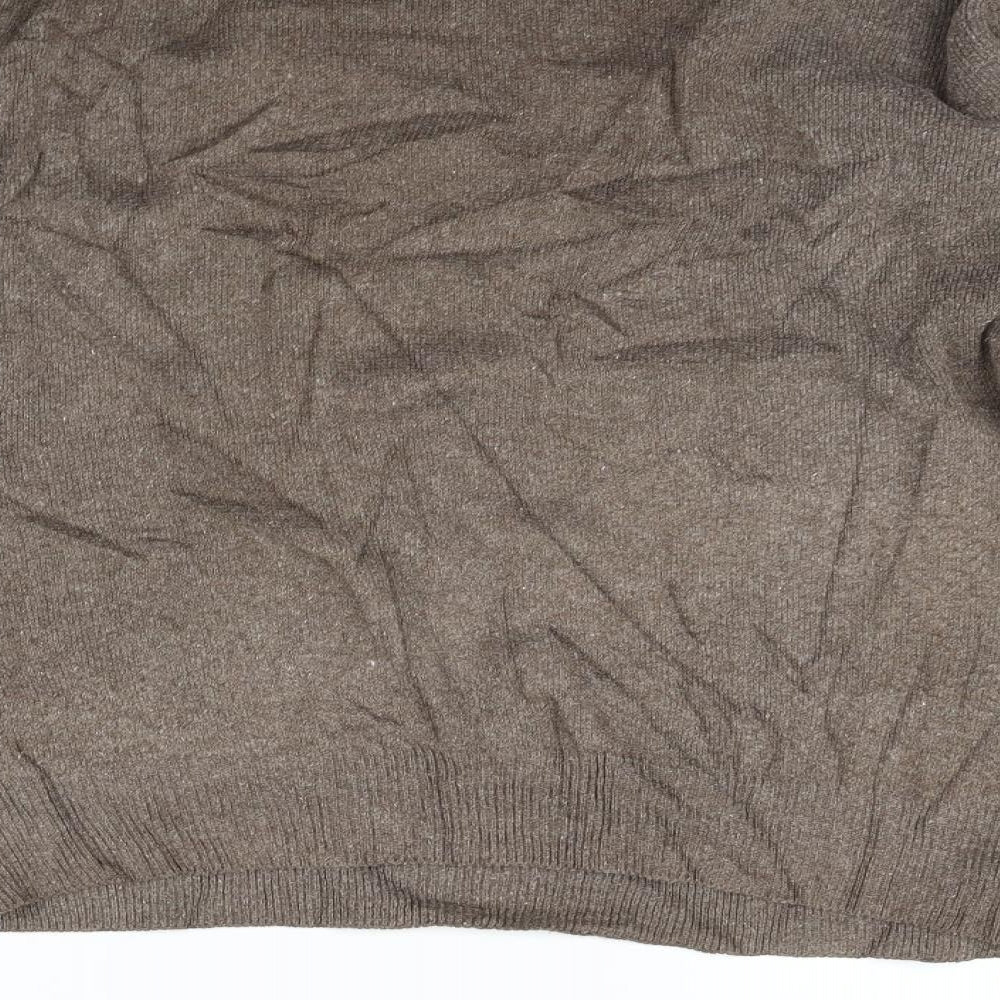 GREENWOODS Mens Brown Pullover Jumper Size S