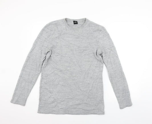 Mens UK Size S ASOS Grey Pullover Jumper