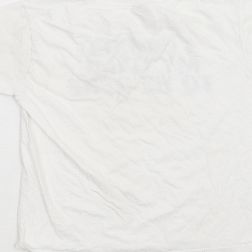 Fruit of the Loom Boys White Basic T-Shirt Size 7-8 Years - I Paused My Game To Be Here