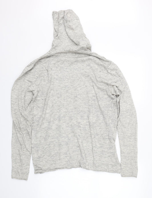 H&M Womens Grey Pullover Hoodie Size L