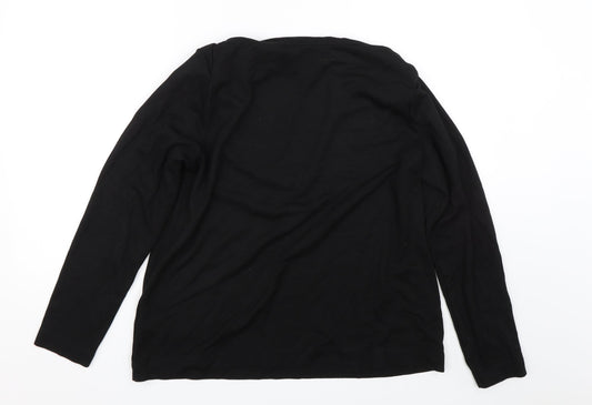 M&S Womens Black Pullover Jumper Size M