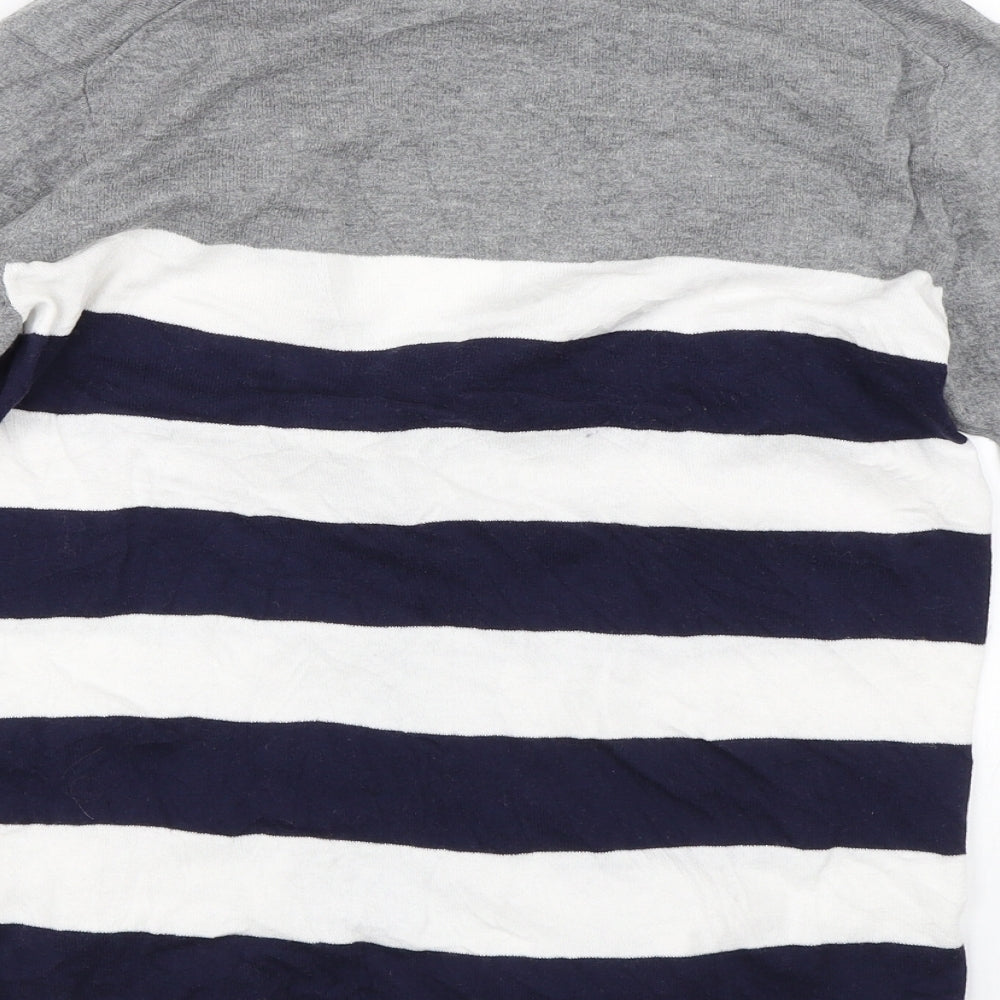 Gap Womens Blue Striped Cardigan Jumper Size S