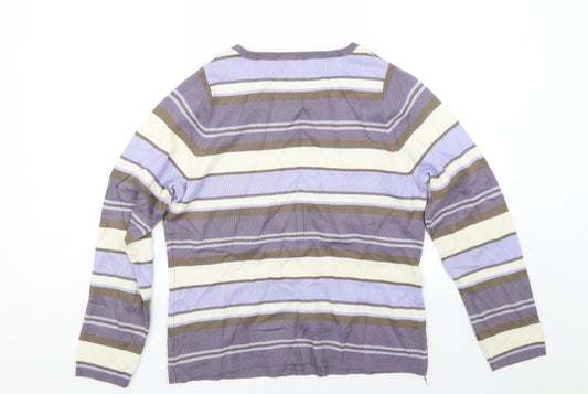 Womens UK Size 14 Matalan Multicoloured Pullover Jumper