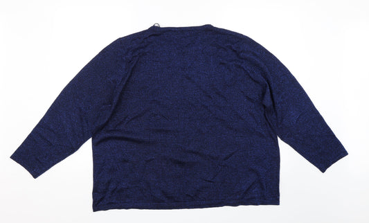 Womens UK Size XL Bonmarché Blue Pullover Jumper