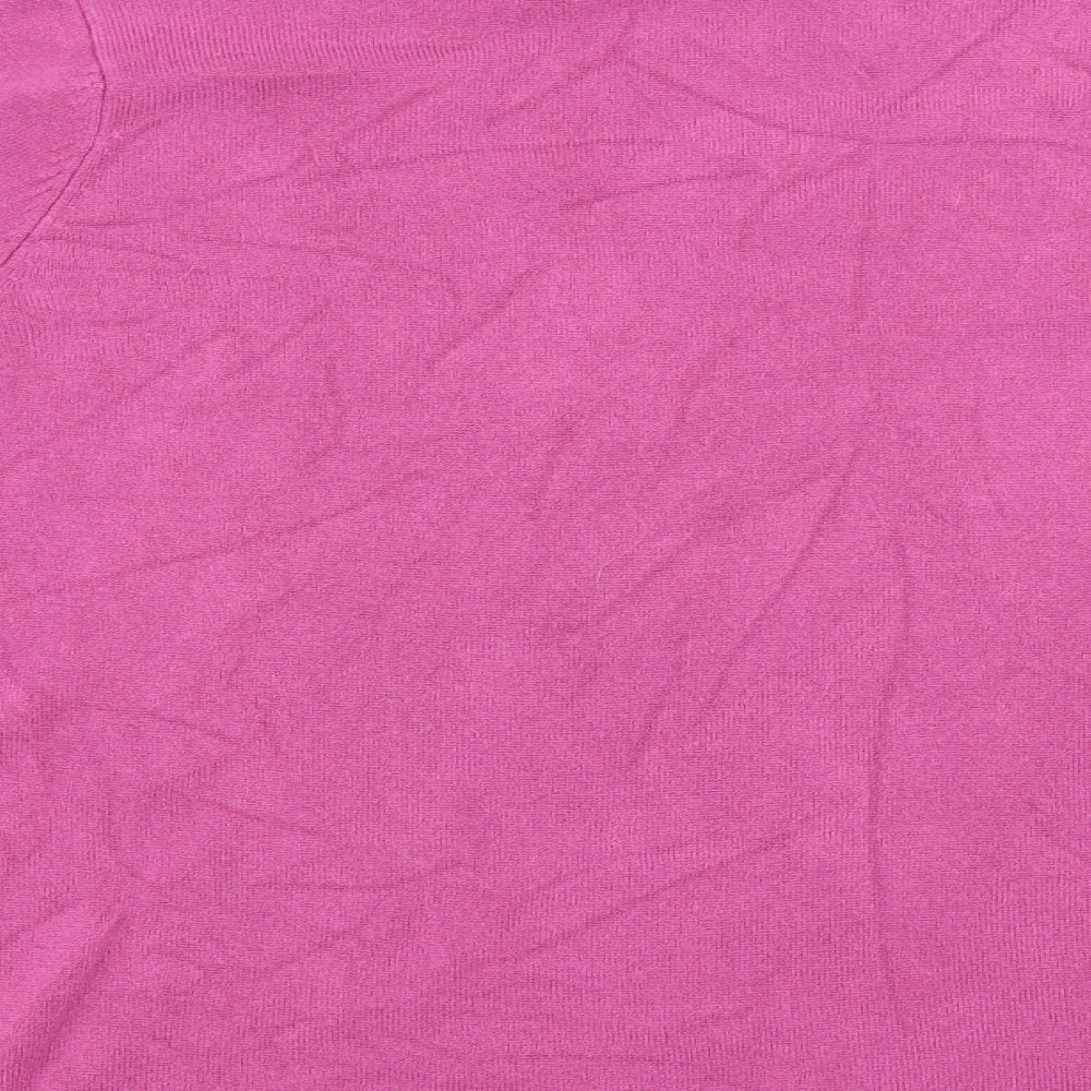 BM collection Womens Purple Knit Pullover Jumper Size XL