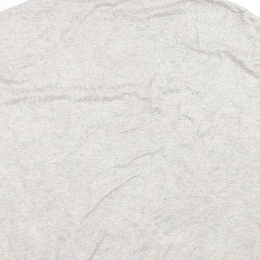 Primark Womens Beige Knit Pullover Jumper Size 10 - beaded detail